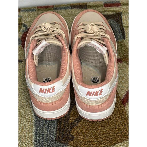 Nike Dunk Low PRM Men’s Red Stardust Sneakers Size 10.5 - Picture 2 of 5